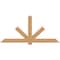 Ekena Millwork Kennewick Timber Gable Bracket, Western Red Cedar, 84"W x 38"H x 1 1/2"D x 5 1/2"F, 11/12 Pitch GBW084X38X0206KEN00SWR - alternate 1